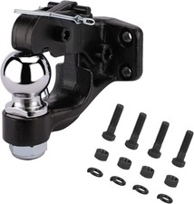 10 Ton Pintle Hook Trailer Hitch W 2-516in Ball 20000lb Mount Kit 10 Ton Pintle Hook Trailer Hitch W 2-516in Ball 20000lb Mount Kit