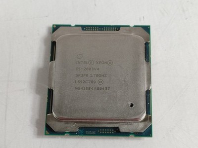 Lot of 2 Intel Xeon E5-2603 v4 1.7 GHz 6.4 GT/s LGA 2011-3 CPU Processor SR2P0