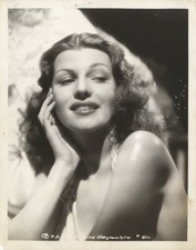 Rita Hayworth Breathtaking 1941 Original Stamped Photo Glamour by Whitey Schafer