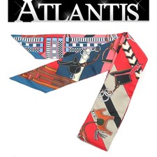 HERMES Hermes Hiroo Excellent Condition Twilly BRIDES et Gris Gris Bridle and