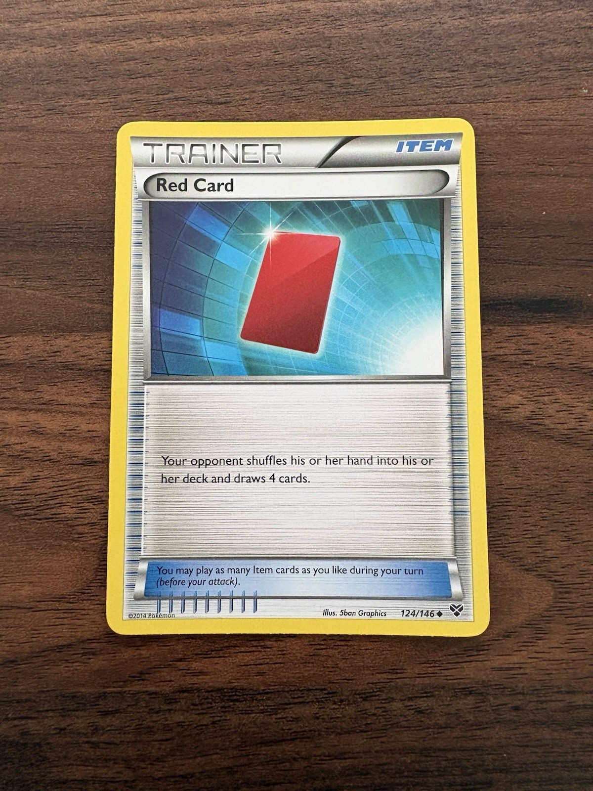 Pokemon TCG - Red Card - 124/146 - Uncommon - XY Base - NM