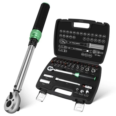 3/8" Drive 5-60Nm torque wrench set 72-Tooth Sockets & Accessories Bike Car - Image 1 of 4