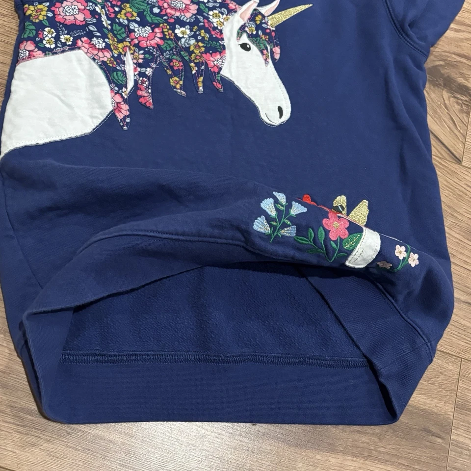 Mini Boden Unicornio Hada Apliques Bordado Cuello Redondo Sudadera Niña Talla 11/12 Foto 4 de 4