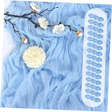 Cheesecloth Table Runner 17 x 108 Inch Fall Thanksgiving 15 Pack Light Blue