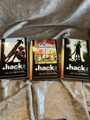 .hack Another Birth Vol. 1-3 English First Print Manga Novel Tokyopop
