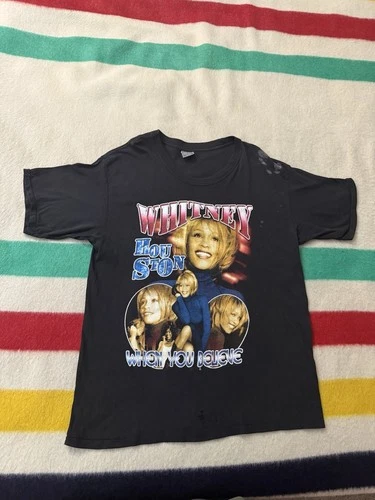 90s Whitney Houston Rap Tee Believe Always Love You 1990s vintage concert t-shirt, vintage, size XL, single stitch, B+ condition
