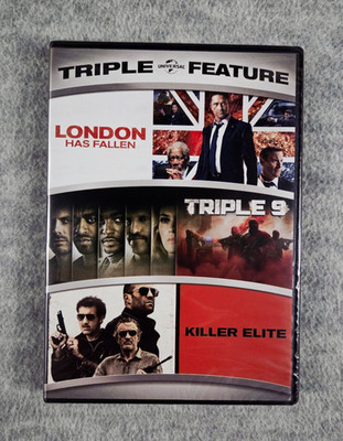 London Has Fallen Triple 9 Killer Elite DVD Triple Feature 2017 NEW