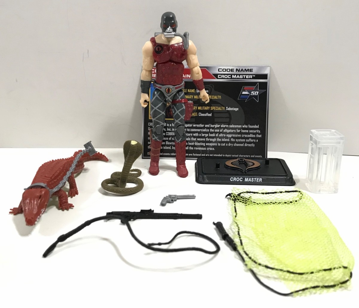 GI Joe 50th Anniversary Croc Master Python Patrol loose inc 2015