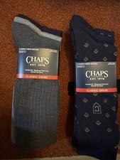 Chaps Classic Dress Ribbed Crew Socks 3-Pair Pack  Chaps Classic Dress Diamond
