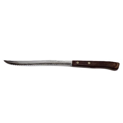 Ekco Flint Vanadium Arrowhead Knife Serrated Carving Slicing 13.5  USA Vintage