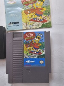 Los Simpson Bart vs los Mutantes Espaciales (1991) con Manual Nintendo y Funda NES 