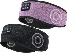 MUSICOZY Bluetooth Headband 2-Pack   Wireless Music Sleep Headphones Set f