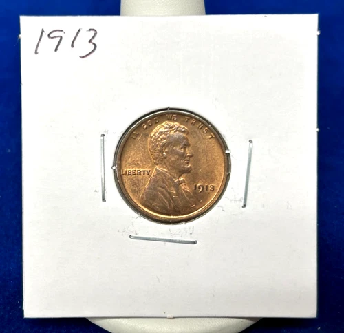 1913 Wheat Cent - UNC - RB - Well Struck
