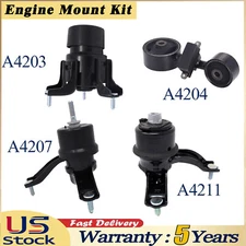 Set of 4 Engine Motor and Transmission Mount Kit For Toyota Camry 2.4L 2002-2006