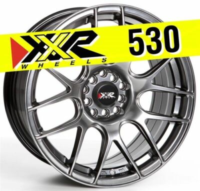 XXR 530 17X8.25 5X100 5x114.3 +35 CHROMIUM BLACK WHEEL