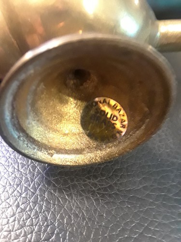 "Cenicero de caracola de latón recuerdo de Florida 4"" x 2 1/2" - Imagen 3 de 4