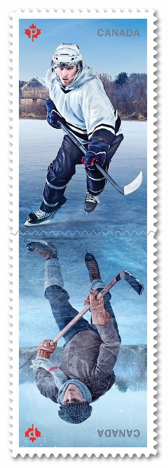 HOCKEY HISTORY = CANADA - USA  JOINT ISSUE =Booklet of 10 MNH Canada 2017 #3041a - Image 3 of 3