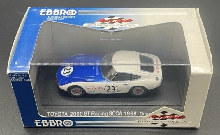 Toyota GT #23 Racing SCCA Ebbro 1/43 blanco/azul #44252 Foto 3 de 4