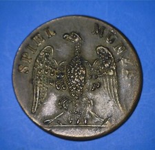 RARE VAR. SPIEL MUNZE / EAGLE / NUMERAL 2 / LAUREL & FROND SPRIGS - *96308918 🌈