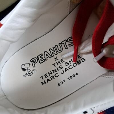Marc Jacobs The Tennis Shoe Snoopy Woodstock Sneakers Size 38