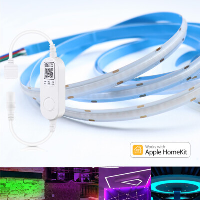1-5M Homekit Wlan COB RGB LED Streifen Dimmbar APP Steuerung Siri Voice Control