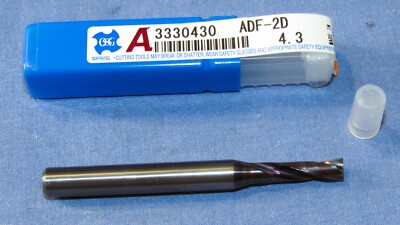 New OSG Screw Machine Length Drill 4.3 mm Dia 180 deg Pt Carbide (3330430) Egias