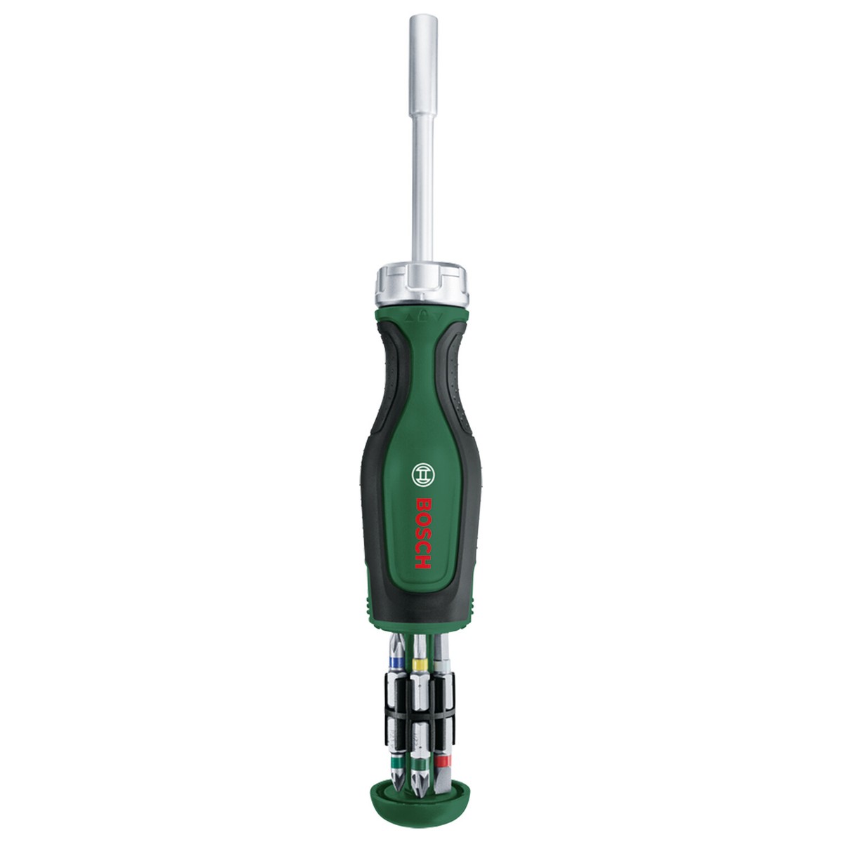 Bosch Ratchet Screwdriver with 12 Bits (PH, PZ, SL, TX, HEX) Pop