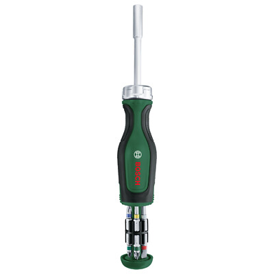 Bosch Ratchet Screwdriver with 12 Bits (PH, PZ, SL, TX, HEX) Pop - Main Image