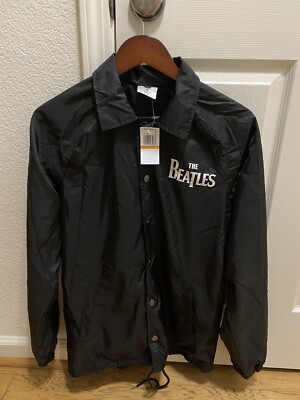 Hybrid Apparel NEW Black Mens Size Small The Beatles Graphic Coach 