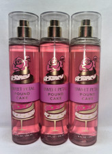 3 Sweet Petal Pound Cake Fine Fragrance Mist Bath  Body Works 8 fl oz