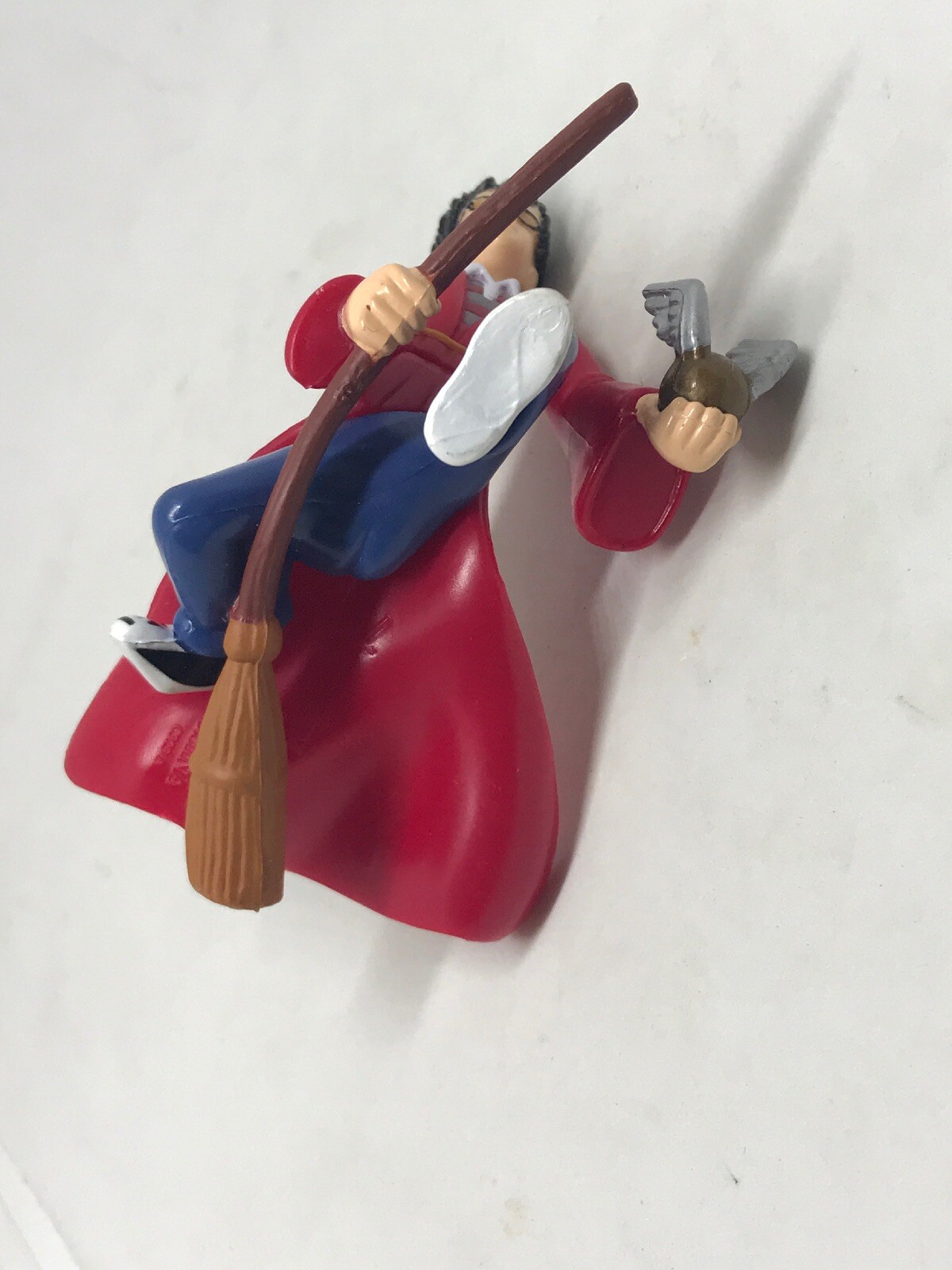 Harry Potter Flying on Broom with Golden Snitch 2001 Warner Brothers. Plastic