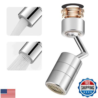 Universal Splash Filter Faucet 720 Rotating Faucet Extender Aerator with 2 Wa