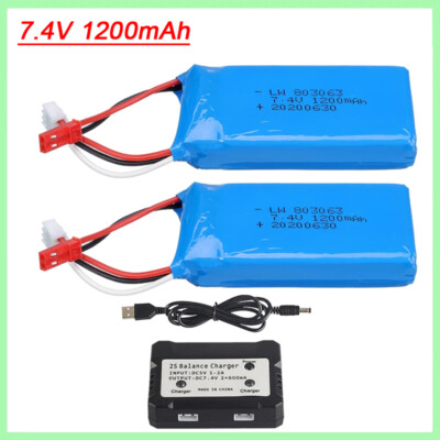 7.4V 1200mAh Lipo Battery For WLtoys V262 V333 V353B V666 Q212 RC Quadcopter Toy