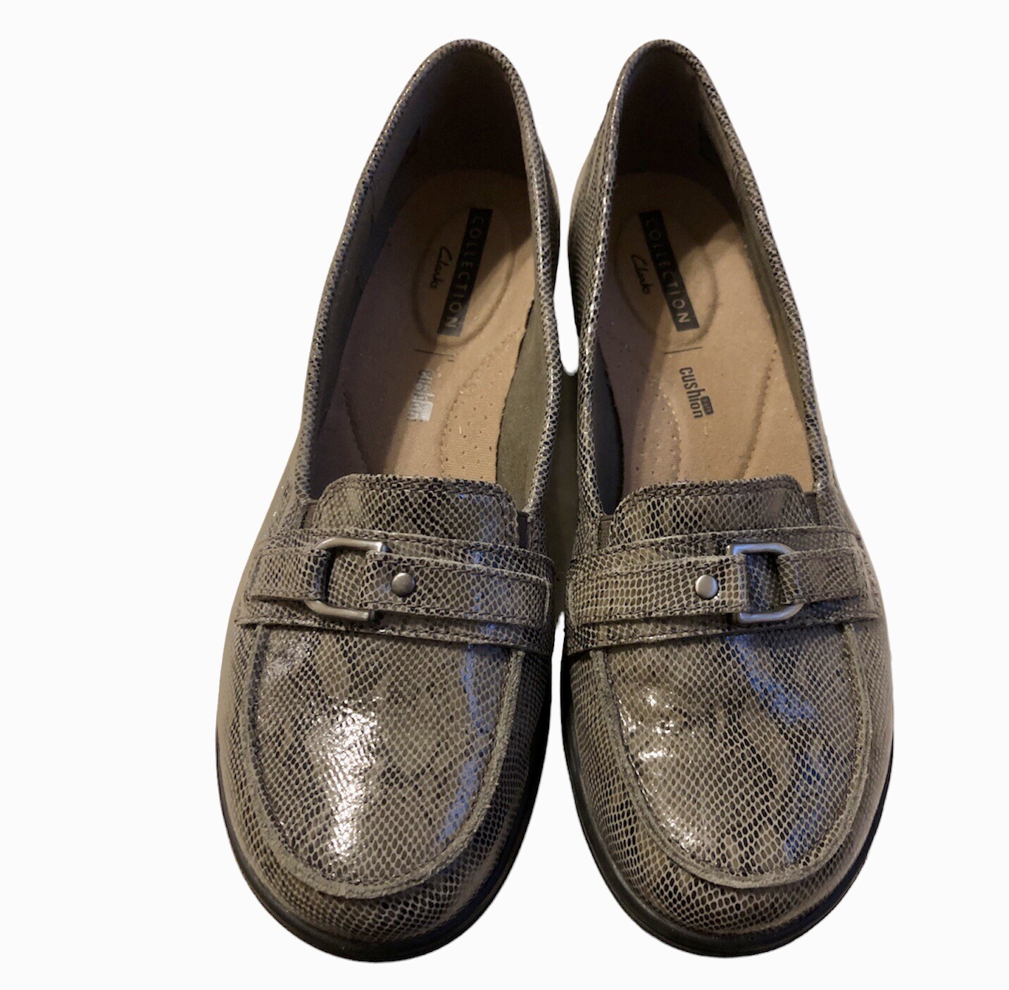 Clarks Collection Like Snake Skin Loafer Comfort Shoes Women Sz 8 M EUC