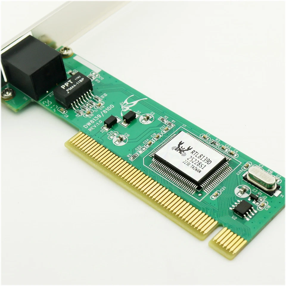1x 10/100Mbps PCI Ethernet Network Card RTL8139D Desktop LAN Card No Need Driver - Image 3 of 4