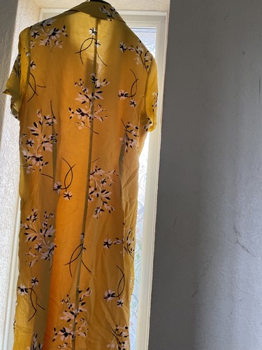 Brand New Womens Floral Collared Midi Shirt Dress with Linen Size 12-22 - Bild 20 von 24