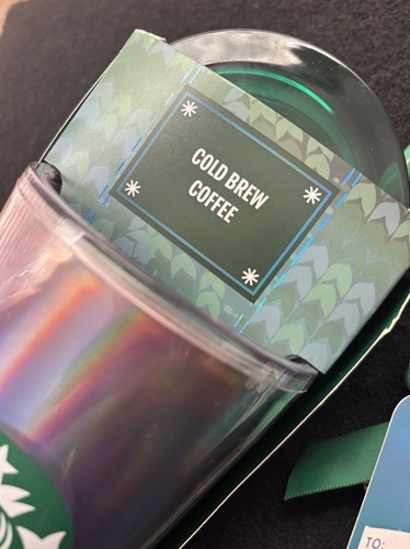 16 oz Starbucks Iridescent Cold Cup /Tumbler~Cold Brew Coffee Pod~Gift Set New - Picture 5 of 9
