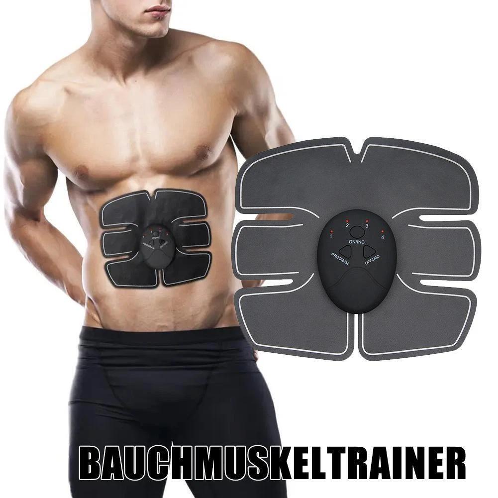 Muscle Stimulator EMS Ab Biceps Trainer Belt Fitness Abs Stimulater L5J6