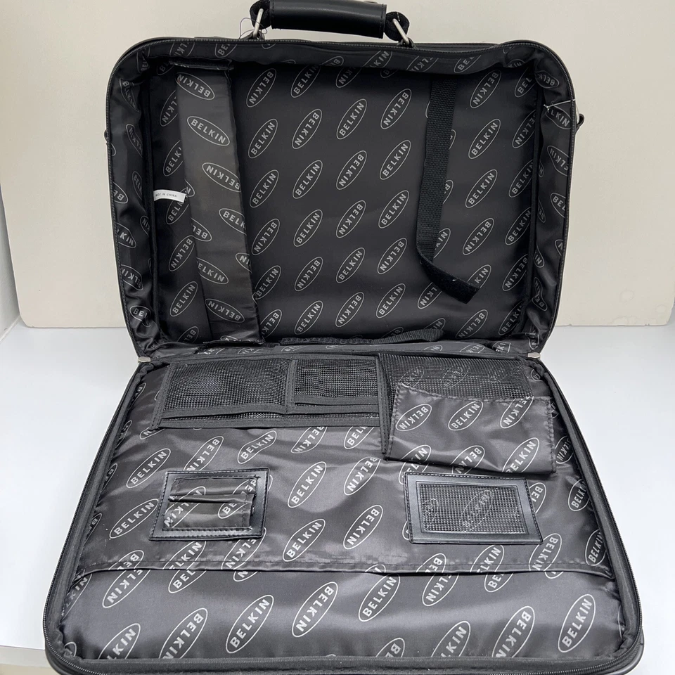 Belkin Providence Street Case Cuero Koskin Negro Bolso para Laptop Viaje Equipaje de Mano Foto 4 de 4