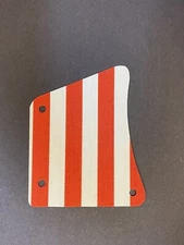 Handcrafted Replacement Red And White Sail for LEGO Pirate Set, 6277