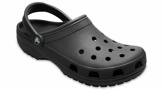 black slip on crocs