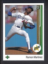 1989 Upper Deck - #18 Ramon Martinez (RC) Baseball Rookie Card. rookie card picture