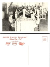 Continental James Candy Company Packing Line Postcard