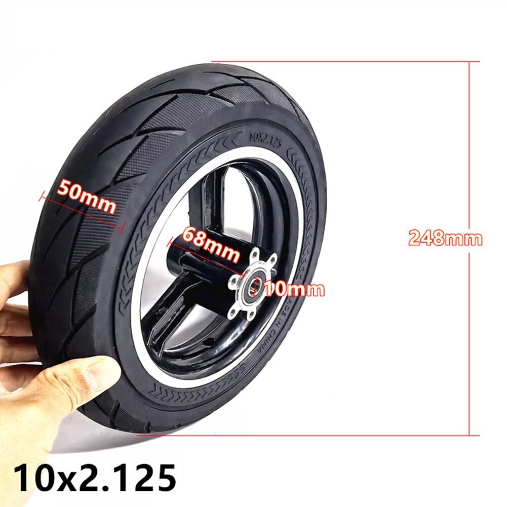 All purpose 10 Inch Electric Scooter Solid Tire and Wheel Hub Assembly