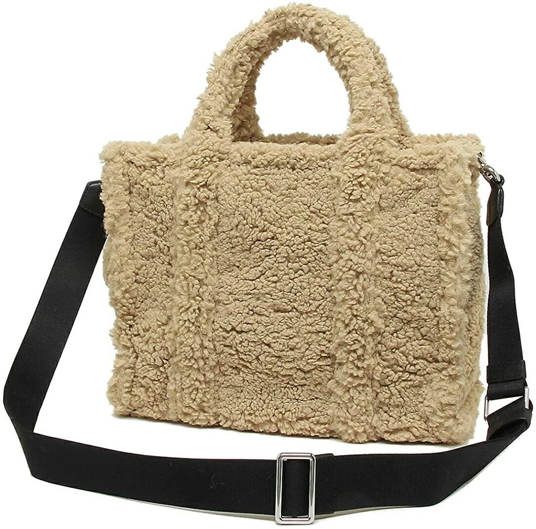 The Teddy Small Tote Bag in Beige - Marc Jacobs