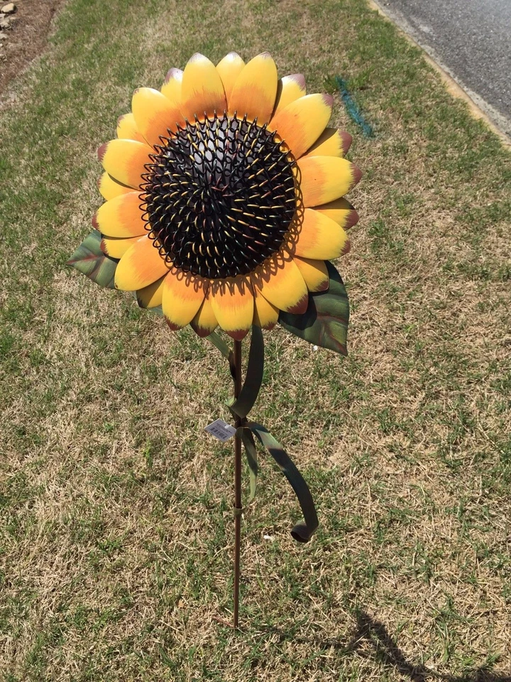 48 «H большой металлический подсолнух колье двор искусства декор сада газона уличное украшение - Изображение 4 из 4