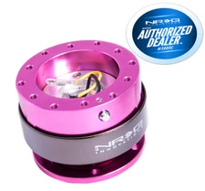 NRG BALL LOCK QUICK RELEASE PINK BODY WITH TITANIUM RING GEN 2.0 SRK-200PK