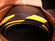 Anderson 466020035000 Black with Yellow Striped Border Anti-Fatigue Mat 3' x 5'