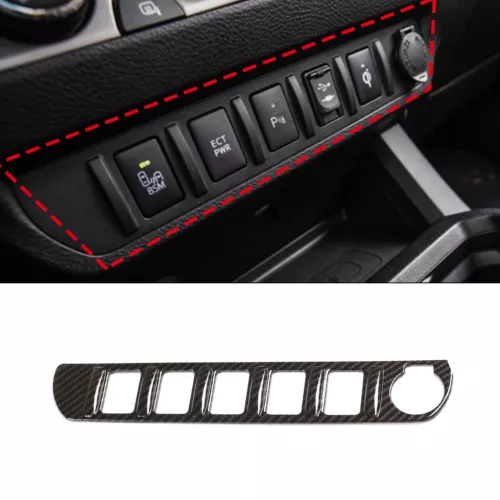 ABS Carbon Fiber Interior Dash Trim Cover Set Fits 2016-2023 Toyota Tacoma - Picture 23 of 44