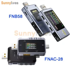 FNIRSI FNAC-28 FNB58 Type-C USB Tester Voltmeter Ammeter Voltage Current Meter